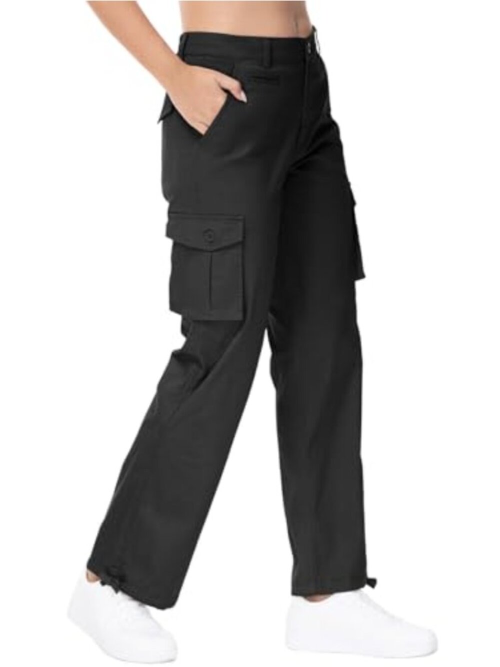 Lightweight Cotton Cargo Hiking Pants with 7 Pockets, Straight Leg, Quick-Dry
